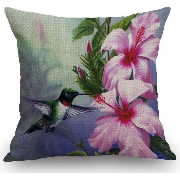 SSOIU Farmhouse Pillow Covers with Be You Tiful Quote 18 x 18 Inch for Farmhouse Decor Housewarming Presents for New Home