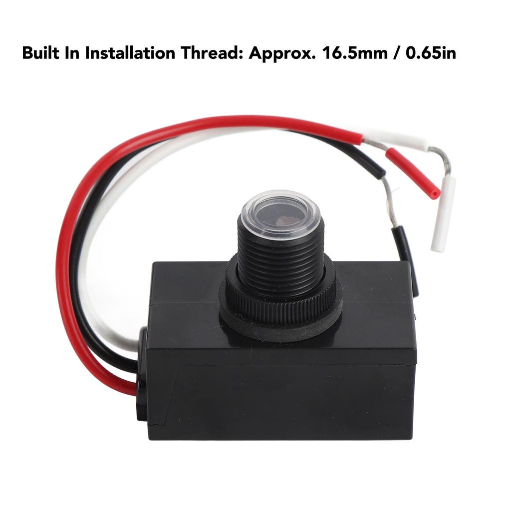 Photocell Light Sensor IP65 Proof Level Multifunctional Compact Outdoor Photoelectric Light Control Photocell Sensor