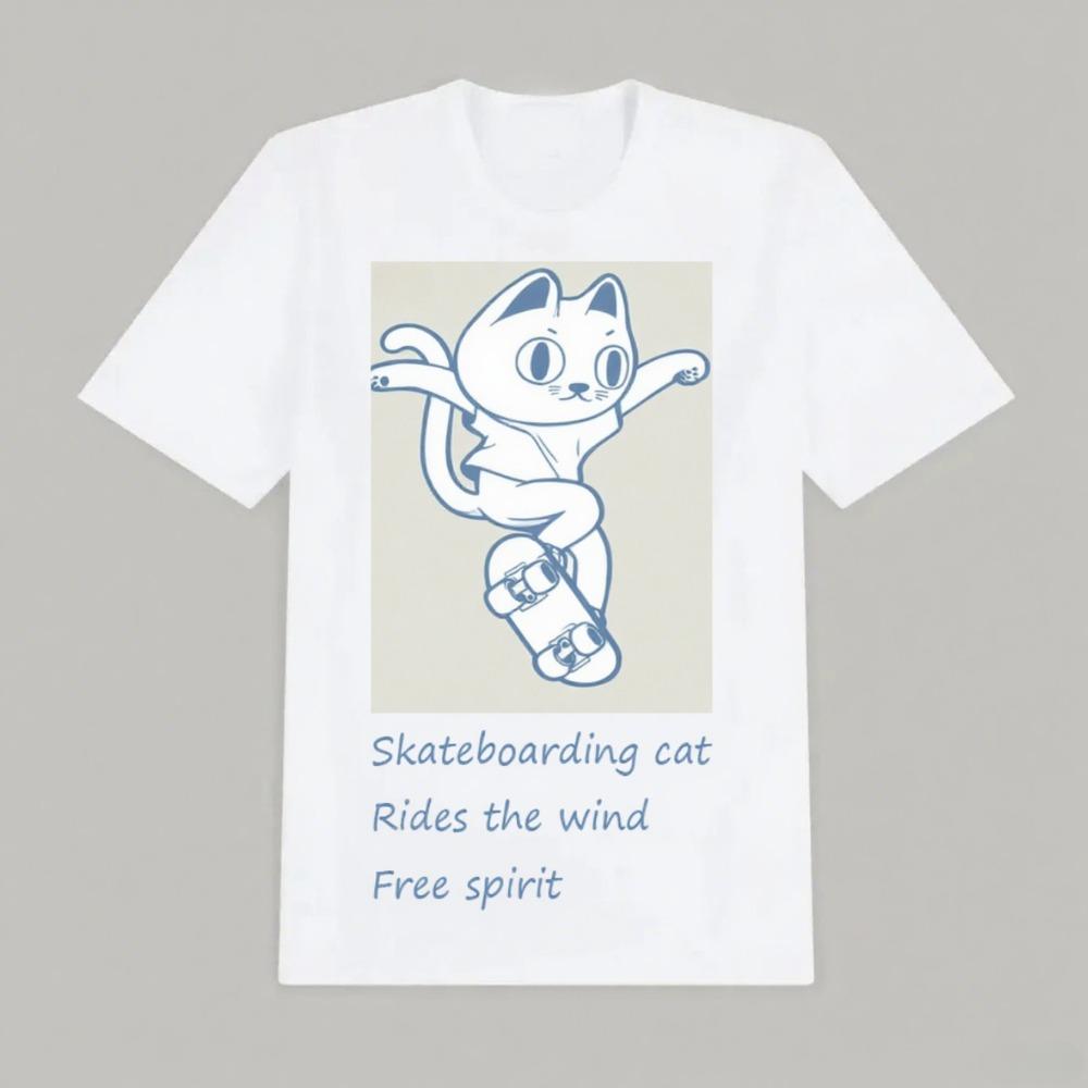 

cotton High-quality printed short-sleeved couples are fashionable casual and high-quality street daily style hot trend T-shirt 4XL