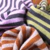 100% Wool Striped Ear Hanging Knitted Neck Coverings Winter Fashionable Warmth Neck Protection Scarf Face Mask Headscarf Hat
