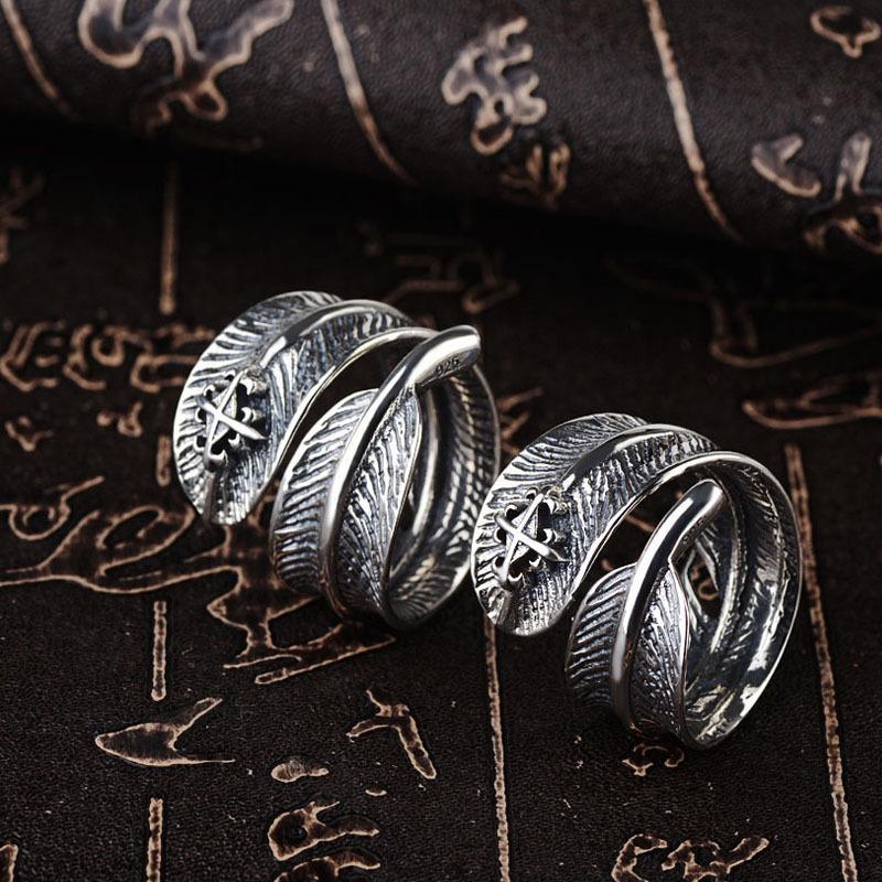 2026 Retro Thai Silver Adjustable Unisex Ring - Creative Aged Design Finger Jewelry Adjustable