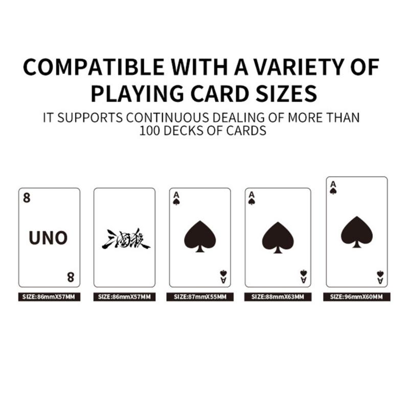 360 Degree Rotating Poker Card Shuffler Machine Playing Poker Dispenser Device for Home Parties And Game night