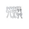 Bow Embossing Die Set for DIY Decorations - Metal Dies with Multiple Hollowed Shapes