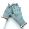 Luvas de Inverno Femininas Acolchoadas de Pelúcia Quentes Novas com Bolinha no Pulso Tela Sensível ao Toque Luvas de Tricô para Ciclismo ao Ar Livre Esqui Luvas de Tricô