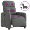 VidaXL Electric Massage Recliner, Relaxation Chair with Adjustable Backrest and Footrest, Salon Seat 3206787