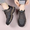 Leather Male Comfortable Flats All-match Walking Shoes Men Breathable Mens Classic Sneakers Lace-Up Men Outdoor Casual Footwear
