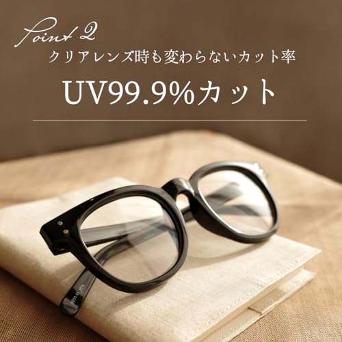 FEELLIFE Photochromic Sunglasses, Wellington, Gray, UV Protection, Blue Light Protection, Made In Sabae, PH5011-1