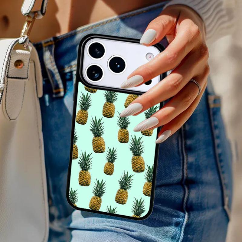 Tropical Pineapple Phone Case For iPhone 17 Air 14 15 13 12 Max Cover For Apple 16e 11 Pro Max Plus Coque