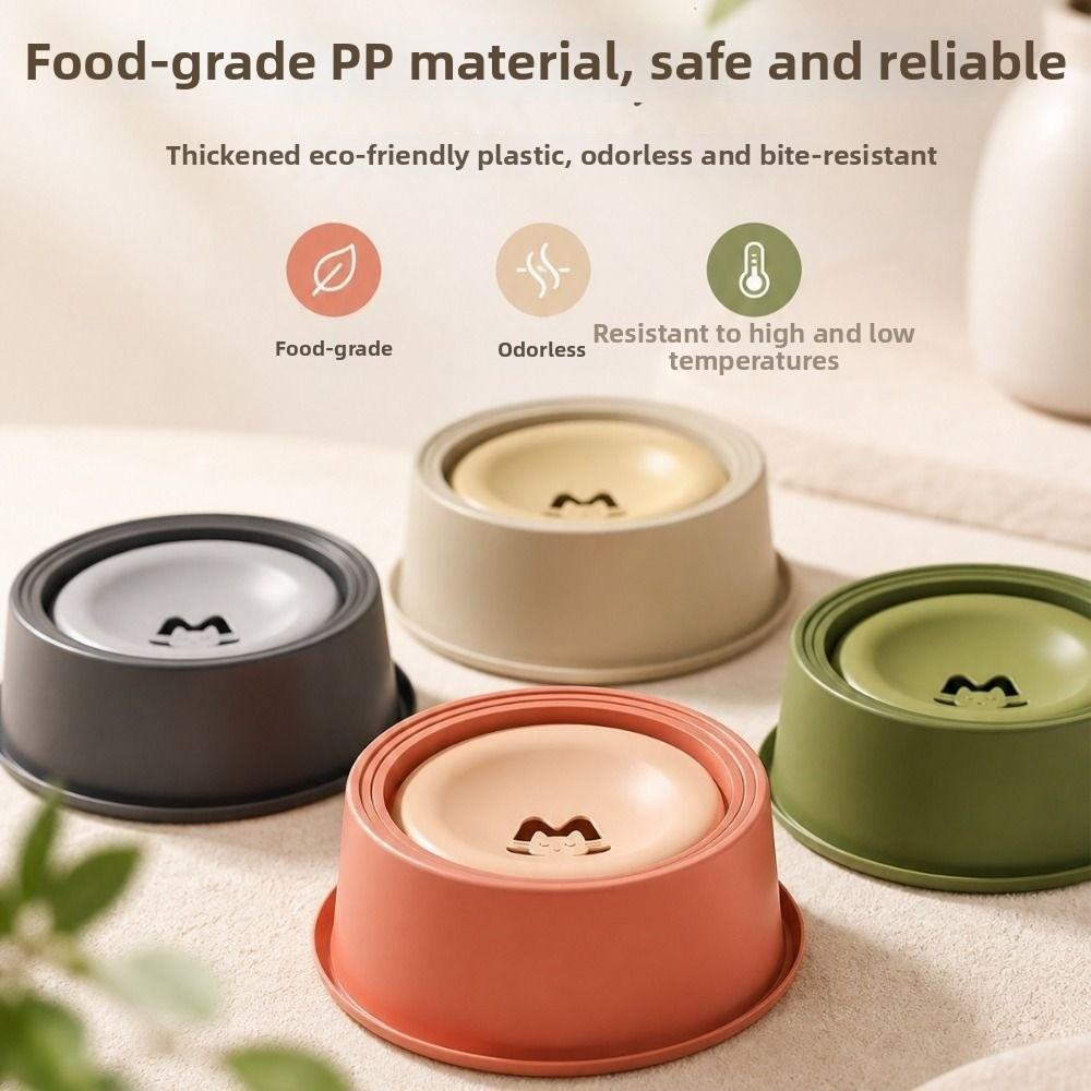 Large Capacity Slow Feeder Bowl Easy Clean Floating Bowl Pet Water Bowl Anti-Messy Non-Slip Pet Feeding Dish Small Dog