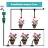 Drip Irrigation System Kit - 49FT Automatic Irrigation System Patio Misting Plant Watering System