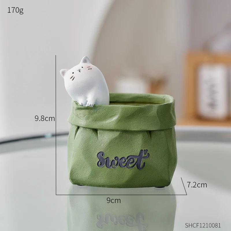 

Креативный держатель для ручек из смолы, украшения, индивидуальность, имитация животных, держатель для хранения ручек, декор, украшение для офисного стола, подарок