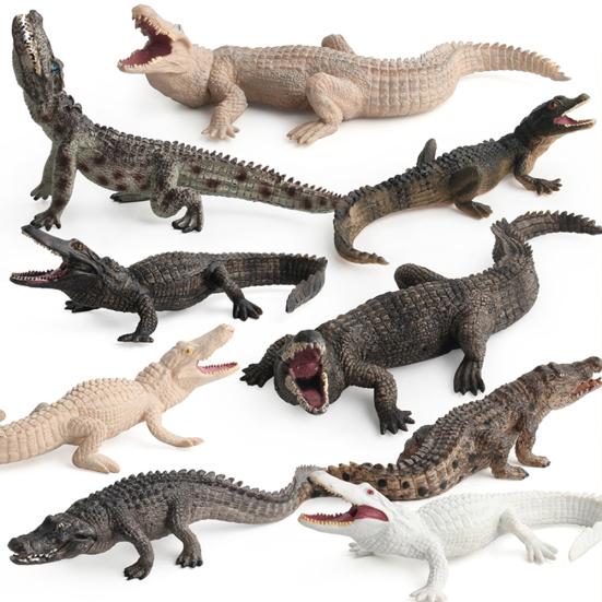Simulation Crocodiles Wild Animal PVC Figurine Model Craft Educational Kids Toy