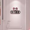 Door Sticker Cartoon Acrylic Self-adhesive PVC Wall Decals Children's Room Dormitory Rental Room Bathroom Door Sticker