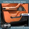For BYD YANGWANG U8 23-26 Leather Door Anti-kick Sticker Modified Carbon Fiber Pattern Interior Film Accessories Modification