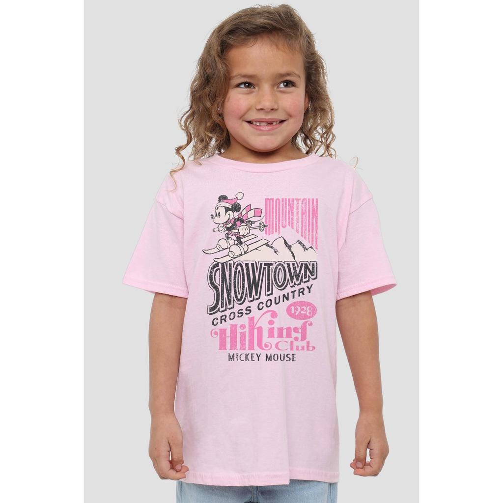 Disney Childrens/Kids Snowtown Ski Mickey Mouse T-Shirt