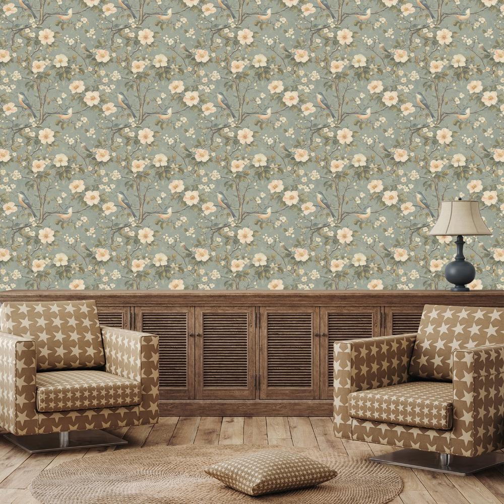 

1 шт. Цветочные обои Peel and Stick, зеленые съемные настенные наклейки, самоклеящиеся обои с изображением листьев, обои для ремонта мебели, простая установка, долговечность 45*200cm