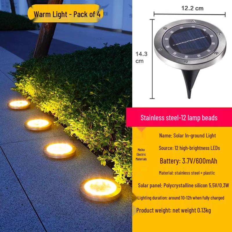 High-Brightness Solar Outdoor Motion-Sensor Wall Light for Garden, Courtyard, Balcony, and Camping