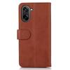 For OnePlus Nord CE5 5G Case Cowhide Texture Leather Wallet Phone Cover with Stand