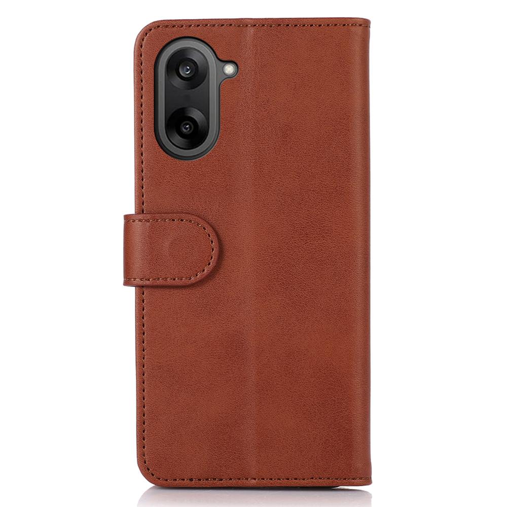 For OnePlus Nord CE5 5G Case Cowhide Texture Leather Wallet Phone Cover with Stand