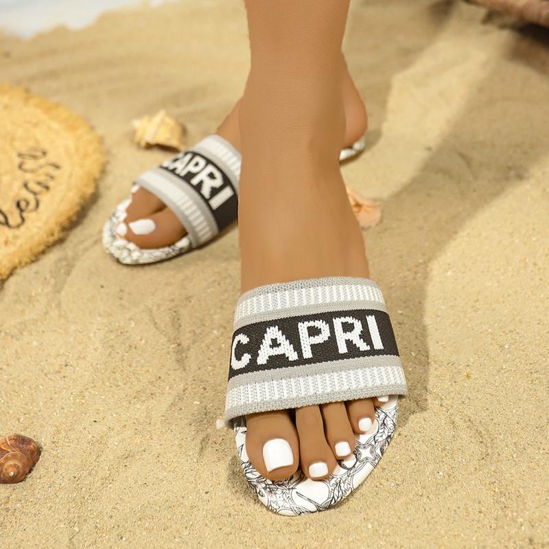 Women Slippers 2025 New Summer Sandals Ladies Casual Slides Women Beach Slippers Flats Woman Designer Shoes Zapatos De Mujer