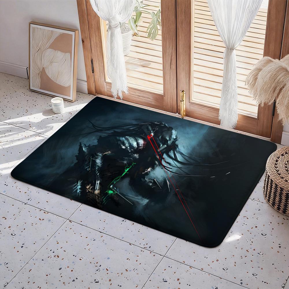 Character T The Predator Floor Mat Eco Flannel Doormat Non Slip Odorless Indoor Floor Rug Soft Short Plush Home Mat