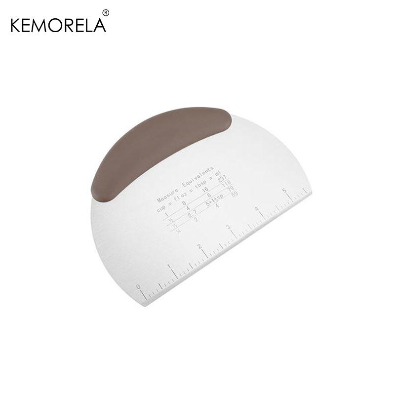 Küchen-Backwerkzeuge, halbrunder Schaber, Teig, Brotschneiden, Edelstahlschaber, Haushalts-Backwerkzeuge, Gadgets