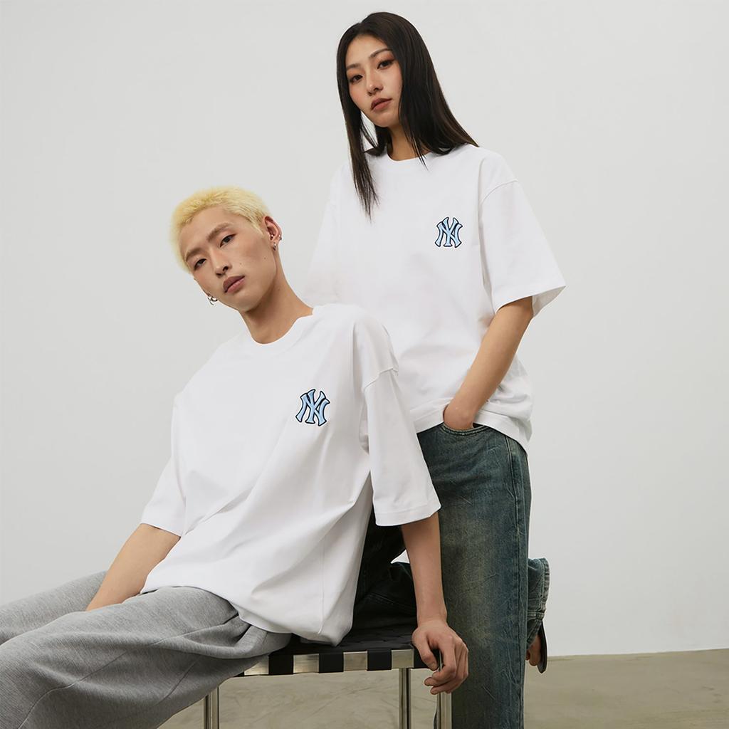 MLB MONOGRAM T Shirt Unisex Ivory 3ATSM0343-50IVS