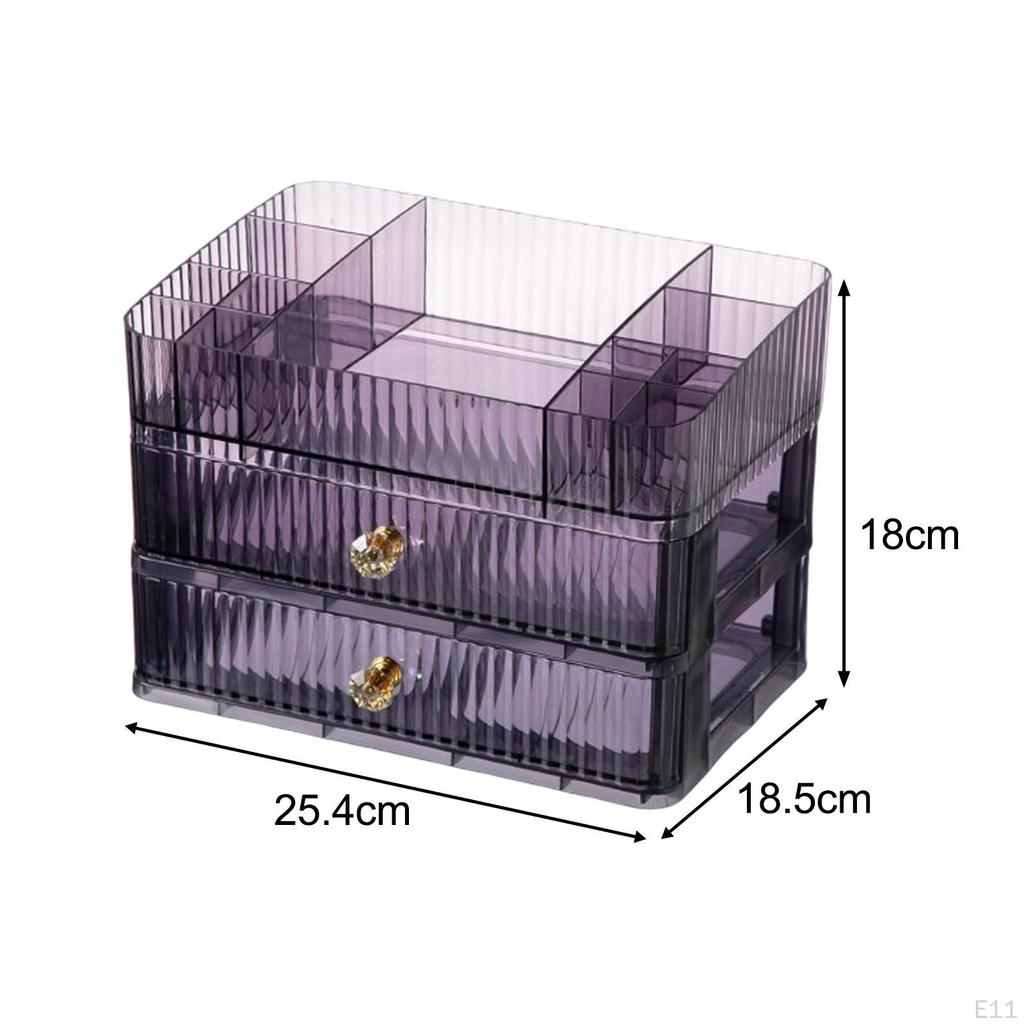 Kosmetikbox Tragbarer Hautpflegehalter Kosmetik-Display-Case Aufbewahrung für Schminktisch