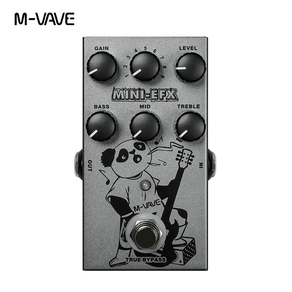 Гитарная педаль M-VAVE MINI-EFX с 9 тембрами и Boost Overdrive Distortion