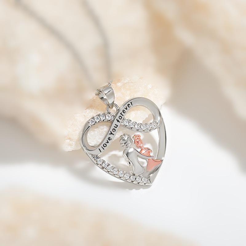 

Бесконечная любовь Мать и дочь вместе Вечный символ Нежный ветер Ожерелье