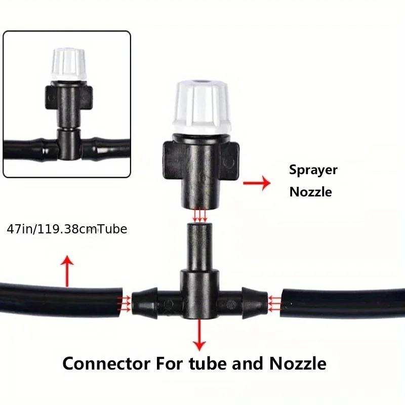 10m Drip Irrigation Cooling System Automatic Watering Pump Controller for Home Garden Courtyard Sprinkler Drip Irrigation Device