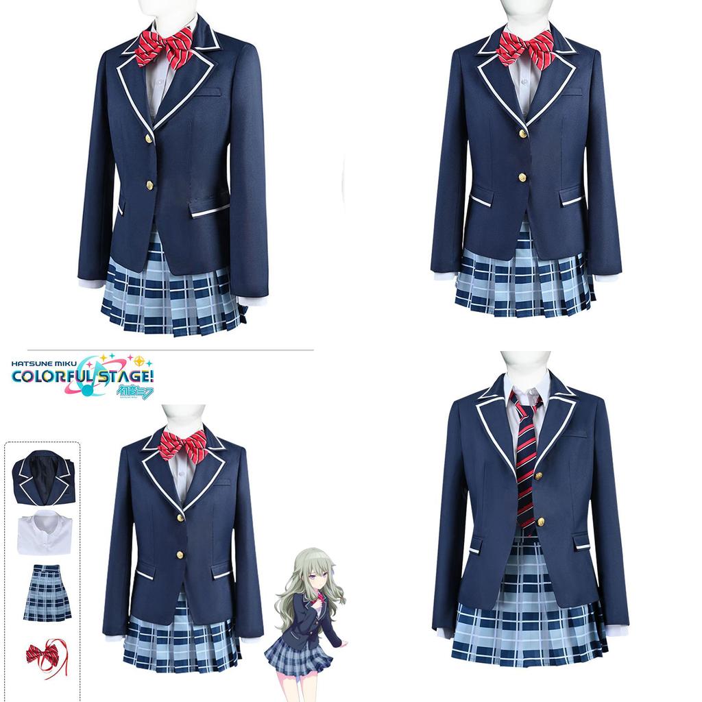 Project Sekai Colorful Stage Feat Cosplay Kostüm Schuluniform Outfit Karneval