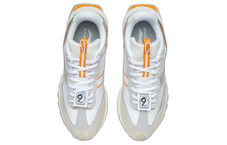 Li Ning Fangyuan EVO Cushioning Slip Resistant Abrasion Resistant Low Top Running Shoes Women's Mist Apricot AGCR228-2