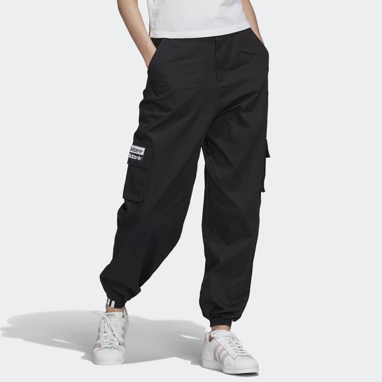 Adidas Originals Trefoil Track Pants Women Bottoms Black FM2455