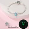 S925 Silver Glow In The Dark Butterfly Deer And Firefly Pendant Beaded Bracelet Necklace DIY Jewelry Making Kit