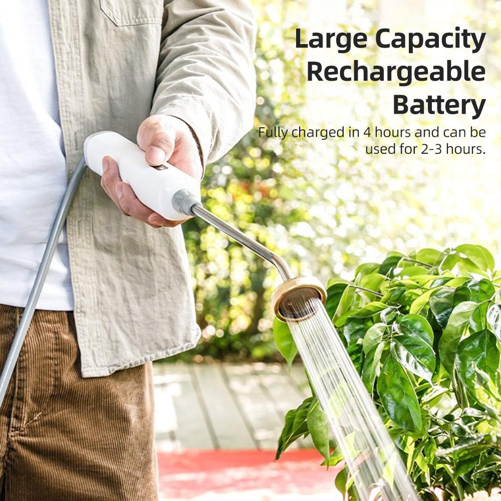 Różdżka do podlewania ze stali nierdzewnej z możliwością regulacji 3 strumieni i łatwą obsługą jednym kliknięciem, elektryczna