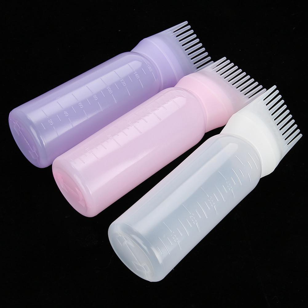 3 Farben Haarfärbeflasche Pinsel Shampoo Öl Kamm Applikator Werkzeug XYZ