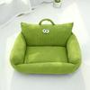 Cartoon Style Pet Bed Couch for Dogs And Cats Autumn Winter New Model Big Eyes Series Daily Use Pillow Artificial Short Fur