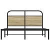 Bed Frame without Mattress 120 x 190 cm Sonoma Oak Wood Based Material