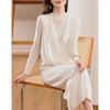 Women's Cashmere Dress Qinghe Cashmere 30% Cashmere 70% Wool Autumn and Winter Cashmere Skirt Soft and Warm