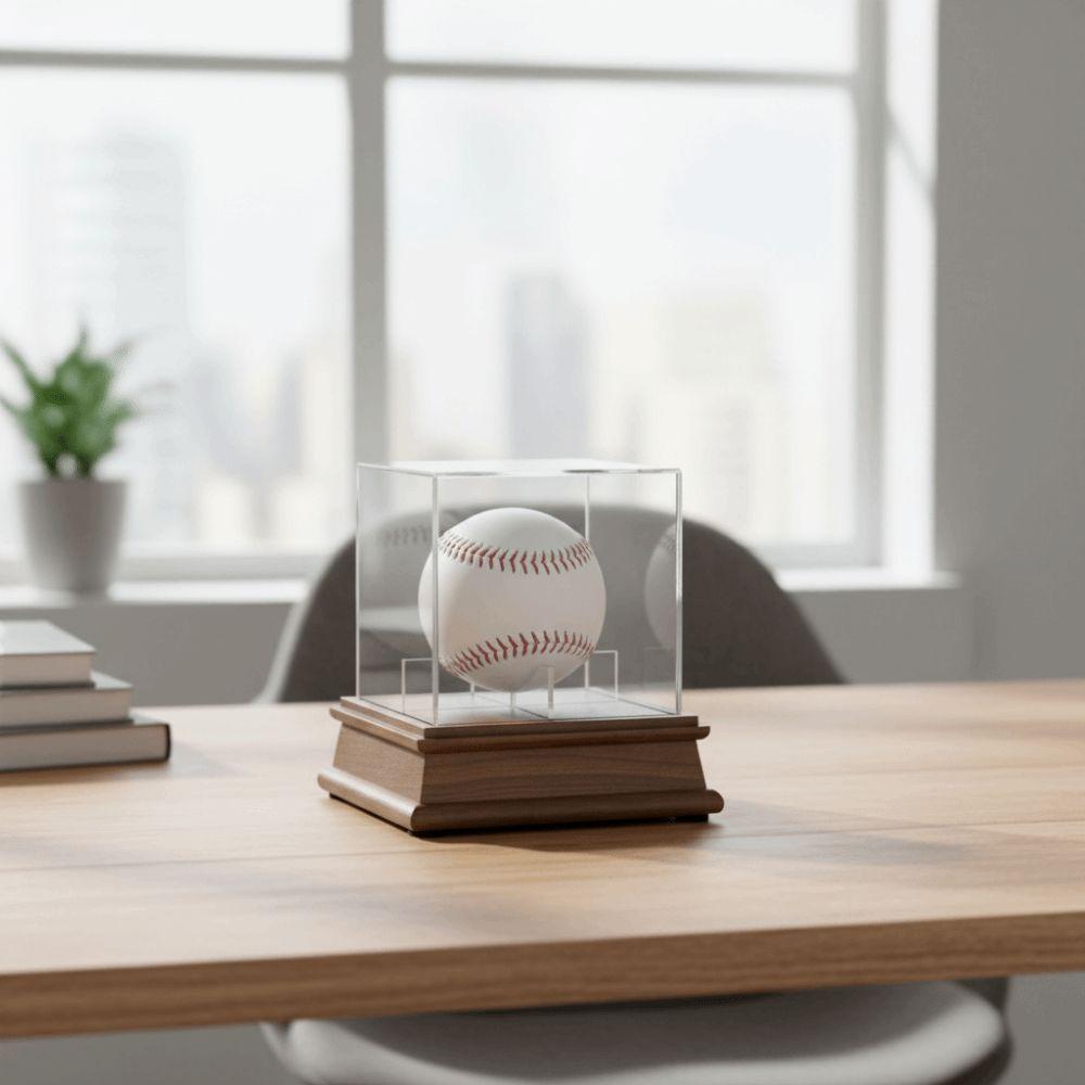 Ball Holder Baseball Display Case Acrylic Cube Baseball Holder Baseball Box  Golf Tennis Billiard