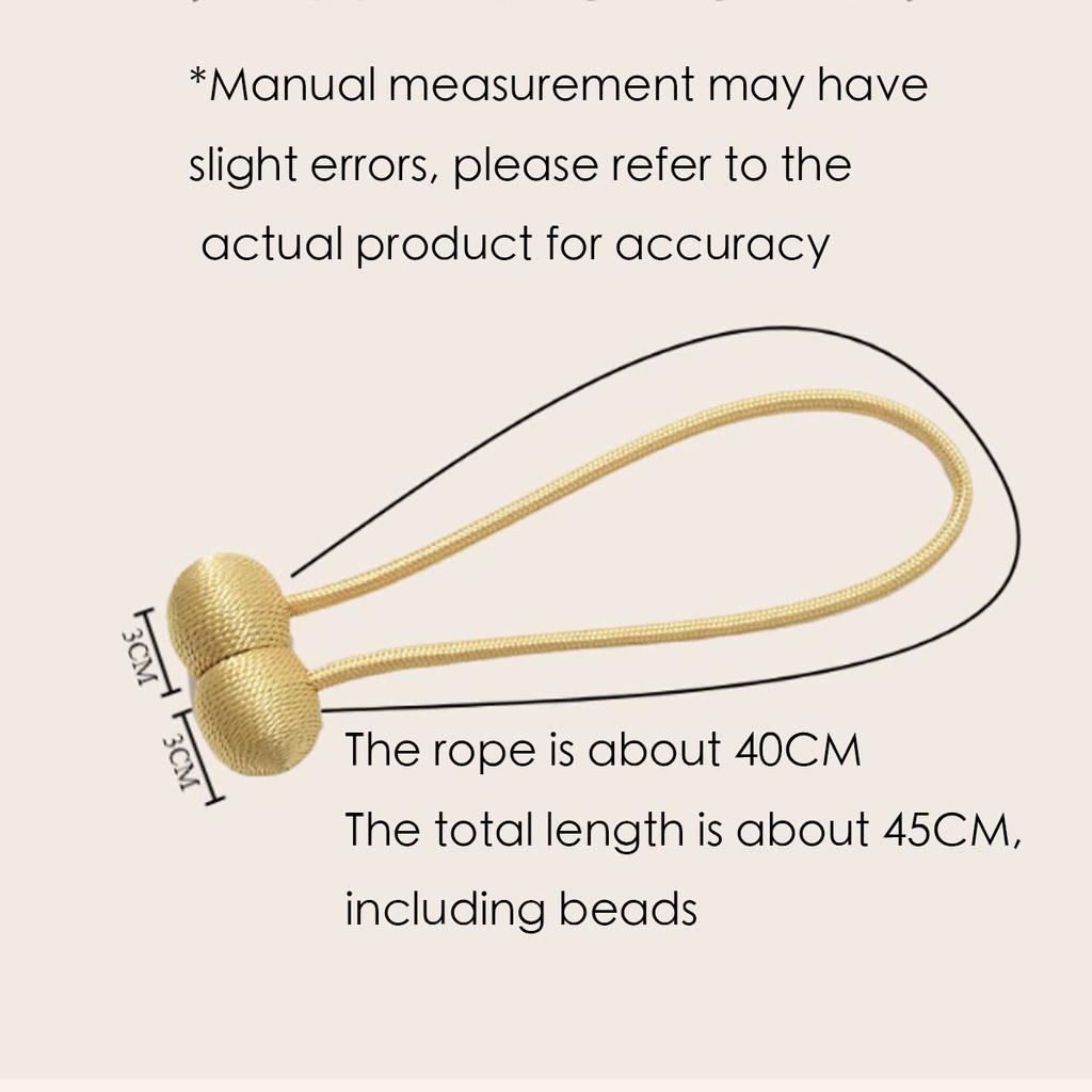 2Pc Magnetic Curtain Hooks Tieback High Quality Clip Curtains Buckle Holder Decorative Home Polyester Curtains Accessories