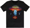 Camiseta Unisex Negra de Concierto en EE. UU. de Banda de Rock de Boston de 1987