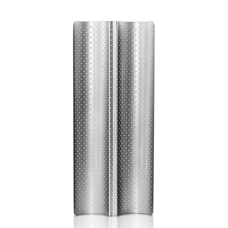 2/4 Wave Perforated French Bread Baking Pan Carbon Steel Baguette Pan French Bread Nonstick Loaves Loaf Cake Mold Baking Tools