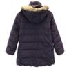 Uniqlo Kurtka puchowa 55.1" Fioletowy Kaptur z futra Dziecięca Używana