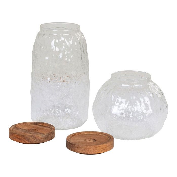 Taipeh Vorratsgläser Set 2 Stück aus Glas.