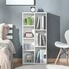 Seven-Cube Bookcase - White Wood Effect