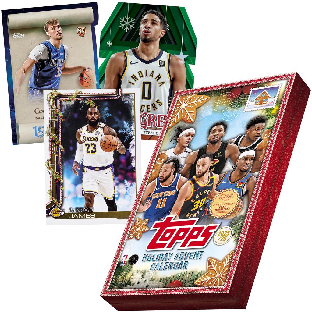 2025 Topps Holiday Basketball Factory Sealed Countdown Calendar - -