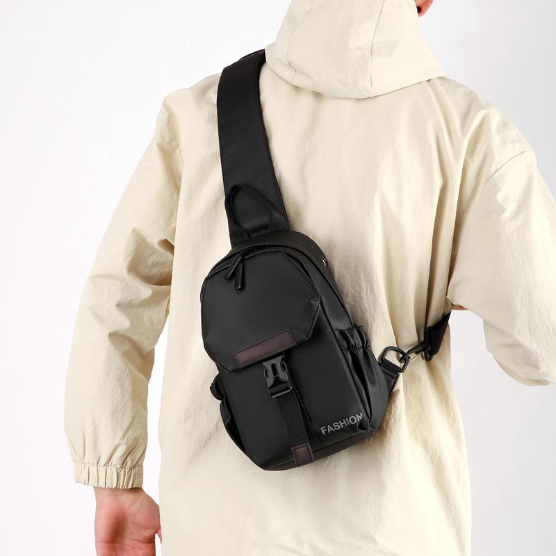Stylish Unisex Chest Pack - Fashionable Nylon Crossbody Bag for Everyday Use Stylish Nylon Shoulder Bag