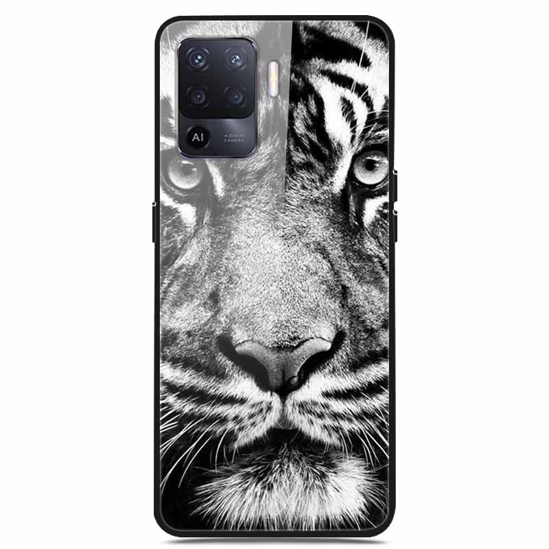 For OPPO Reno 5 Lite Case Luxury Tempered Glass Bumper for OppoA94 4G Phone Cover For OPPO A94 4G/ Reno5 Lite Glass Coque A94 4G